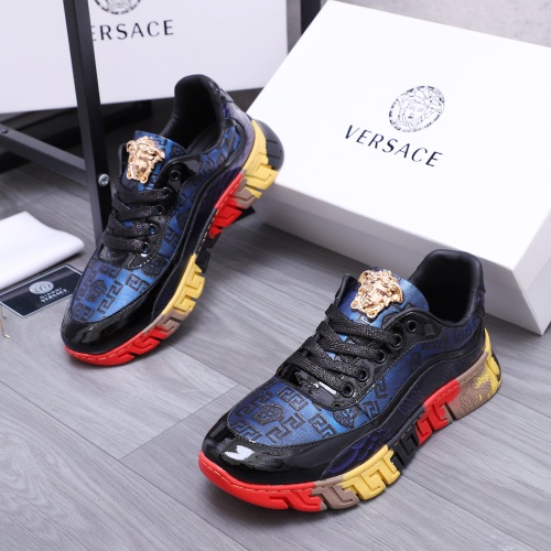 Wholesale Versace Casual Shoes For Men #1221310 $72.00 USD, Wholesale Quality Replica Versace Casual Shoes