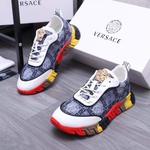 Wholesale Versace Casual Shoes For Men #1221316 $72.00 USD, Wholesale Quality Replica Versace Casual Shoes