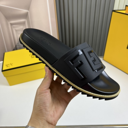 Replica Fendi Slippers For Men #1221362 $45.00 USD for Wholesale