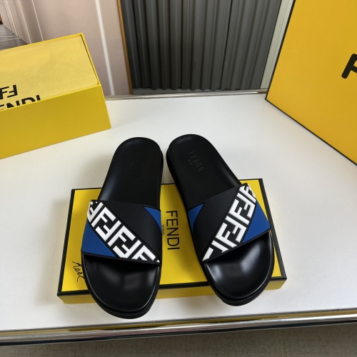 Wholesale Fendi Slippers For Men #1221369 $45.00 USD, Wholesale Quality Replica Fendi Slippers