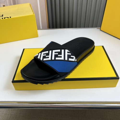 Replica Fendi Slippers For Men #1221369 $45.00 USD for Wholesale