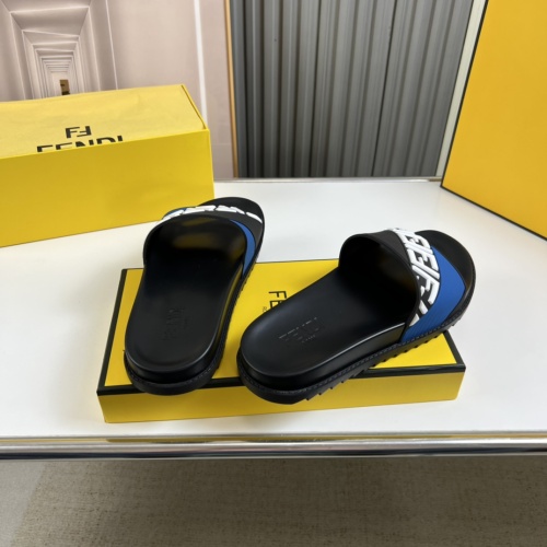 Replica Fendi Slippers For Men #1221369 $45.00 USD for Wholesale