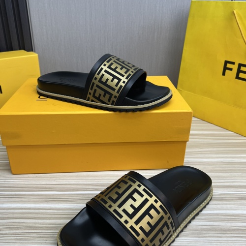 Replica Fendi Slippers For Men #1221392 $45.00 USD for Wholesale