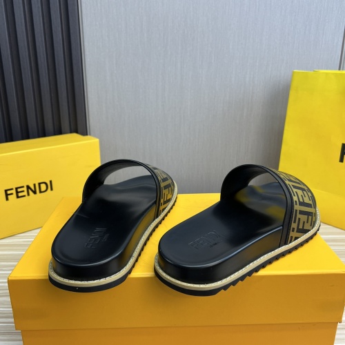 Replica Fendi Slippers For Men #1221392 $45.00 USD for Wholesale