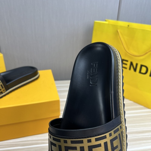 Replica Fendi Slippers For Men #1221392 $45.00 USD for Wholesale