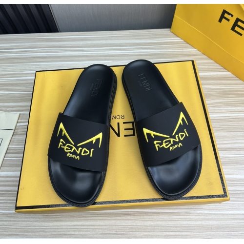 Wholesale Fendi Slippers For Men #1221398 $52.00 USD, Wholesale Quality Replica Fendi Slippers