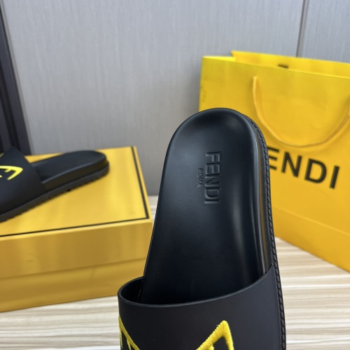 Replica Fendi Slippers For Men #1221398 $52.00 USD for Wholesale