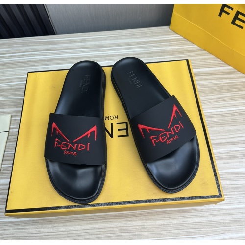 Wholesale Fendi Slippers For Men #1221399 $52.00 USD, Wholesale Quality Replica Fendi Slippers