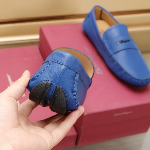 Replica Salvatore Ferragamo Leather Shoes For Men #1221541 $118.00 USD for Wholesale