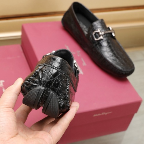 Replica Salvatore Ferragamo Leather Shoes For Men #1221546 $118.00 USD for Wholesale