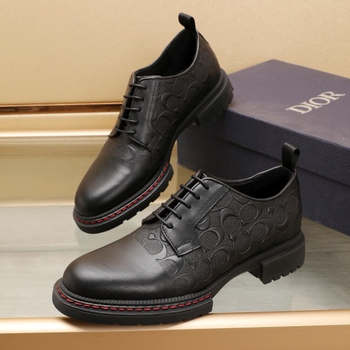 Wholesale Christian Dior Leather Shoes For Men #1221598 $98.00 USD, Wholesale Quality Replica Christian Dior Leather Shoes