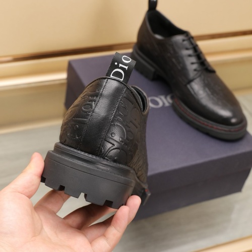 Replica Christian Dior Leather Shoes For Men #1221600 $98.00 USD for Wholesale