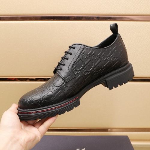 Replica Christian Dior Leather Shoes For Men #1221600 $98.00 USD for Wholesale