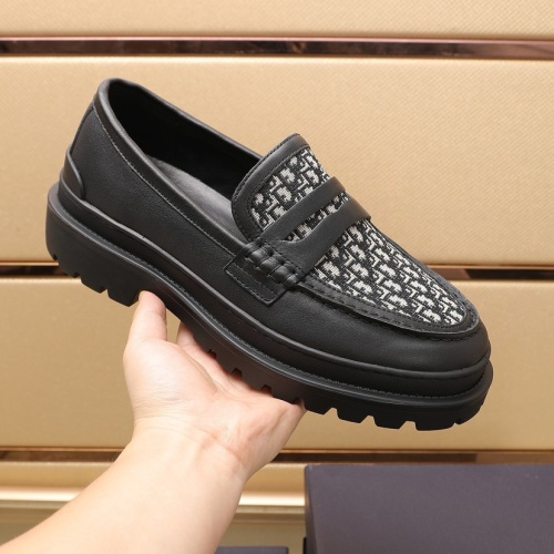 Replica Christian Dior Leather Shoes For Men #1221601 $96.00 USD for Wholesale