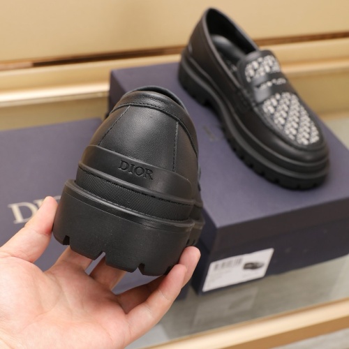 Replica Christian Dior Leather Shoes For Men #1221601 $96.00 USD for Wholesale