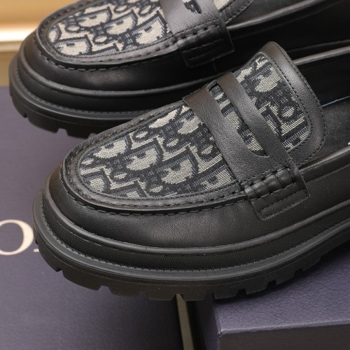 Replica Christian Dior Leather Shoes For Men #1221603 $96.00 USD for Wholesale