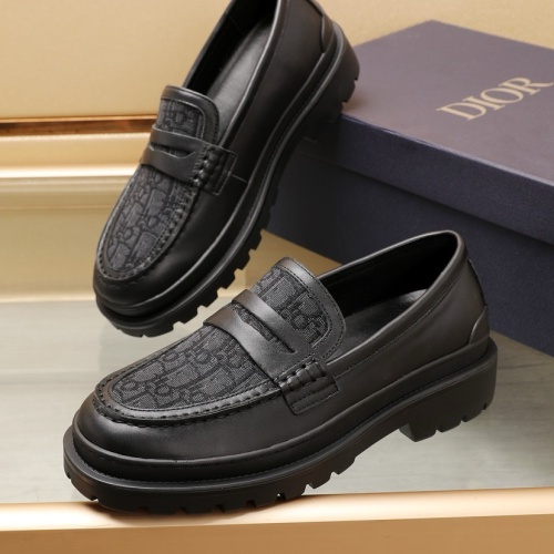 Wholesale Christian Dior Leather Shoes For Men #1221604 $96.00 USD, Wholesale Quality Replica Christian Dior Leather Shoes