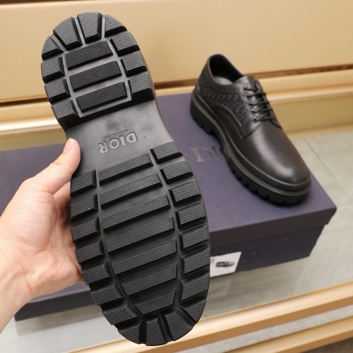 Replica Christian Dior Leather Shoes For Men #1221606 $98.00 USD for Wholesale