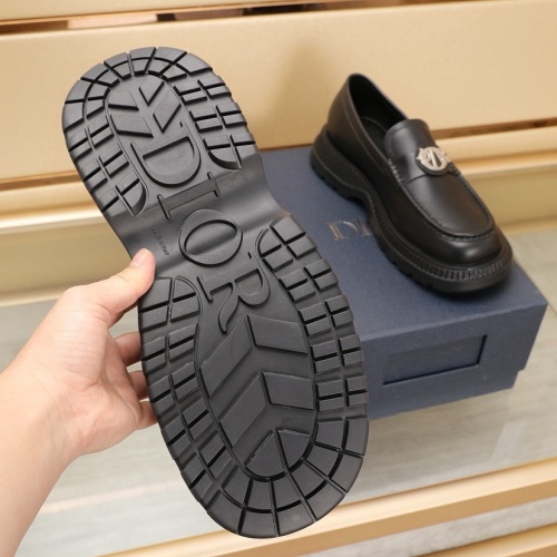 Replica Christian Dior Leather Shoes For Men #1221609 $102.00 USD for Wholesale