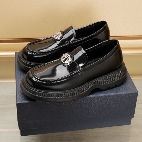 Replica Christian Dior Leather Shoes For Men #1221610 $102.00 USD for Wholesale