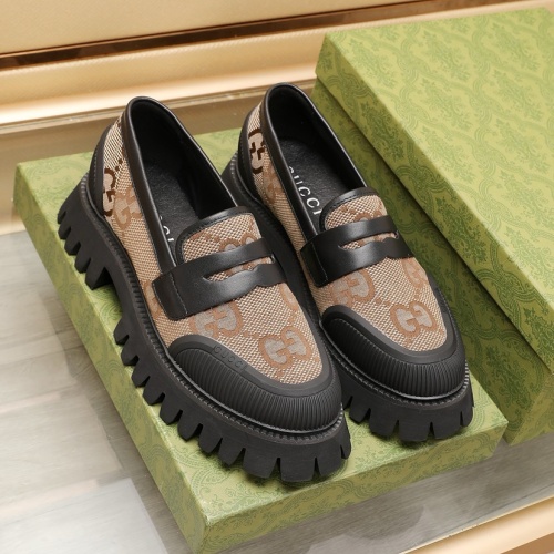 Replica Gucci Oxfords Shoes For Men #1221611 $102.00 USD for Wholesale