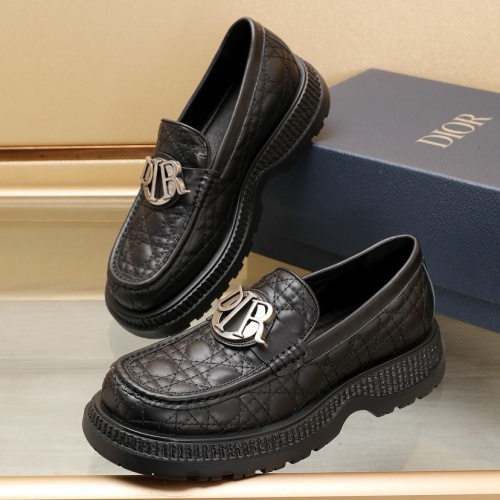 Wholesale Christian Dior Leather Shoes For Men #1221614 $108.00 USD, Wholesale Quality Replica Christian Dior Leather Shoes