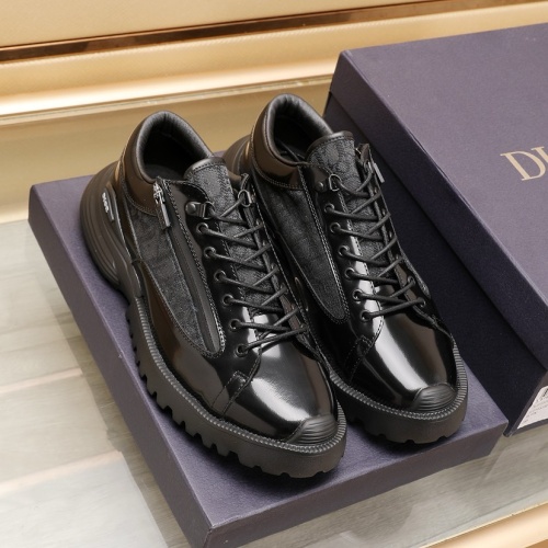 Replica Christian Dior Leather Shoes For Men #1221616 $115.00 USD for Wholesale