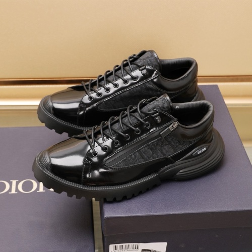 Replica Christian Dior Leather Shoes For Men #1221616 $115.00 USD for Wholesale