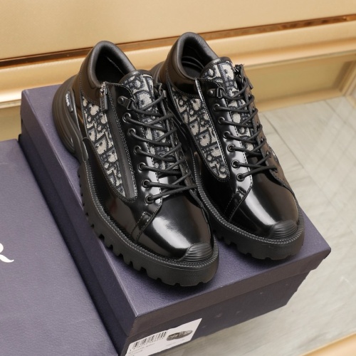 Replica Christian Dior Leather Shoes For Men #1221618 $115.00 USD for Wholesale