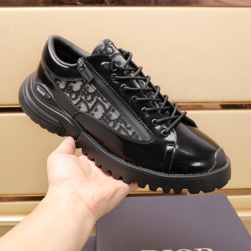 Replica Christian Dior Leather Shoes For Men #1221618 $115.00 USD for Wholesale