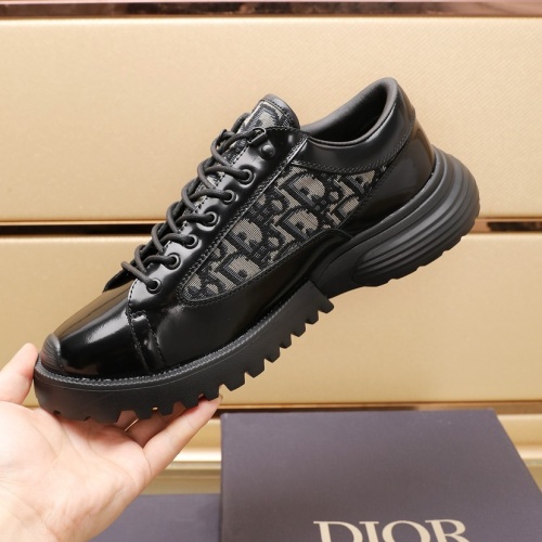 Replica Christian Dior Leather Shoes For Men #1221618 $115.00 USD for Wholesale