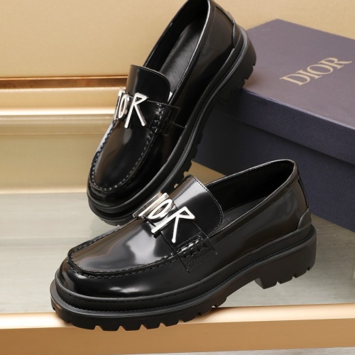 Wholesale Christian Dior Leather Shoes For Men #1221621 $98.00 USD, Wholesale Quality Replica Christian Dior Leather Shoes