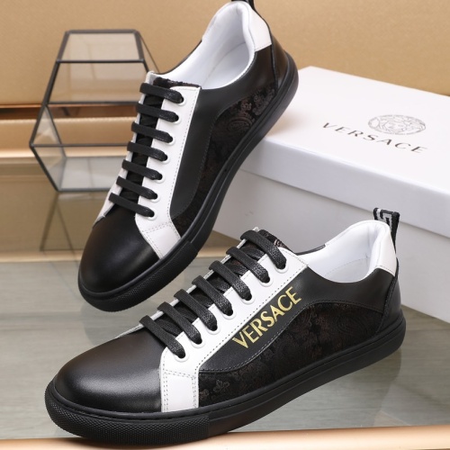 Wholesale Versace Casual Shoes For Men #1221623 $85.00 USD, Wholesale Quality Replica Versace Casual Shoes