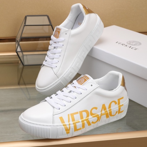 Wholesale Versace Casual Shoes For Men #1221624 $92.00 USD, Wholesale Quality Replica Versace Casual Shoes