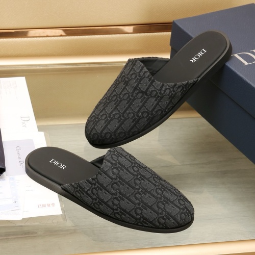 Replica Christian Dior Slippers For Men #1221724 $76.00 USD for Wholesale