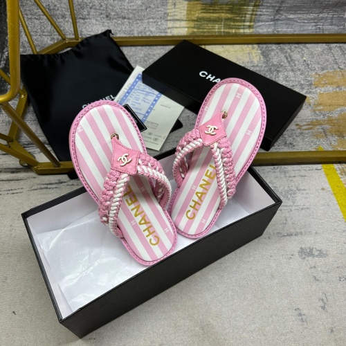 Replica Chanel Slippers For Women #1221752 $88.00 USD for Wholesale