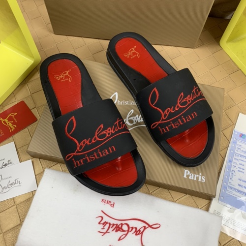 Wholesale Christian Louboutin CL Slippers For Men #1221759 $68.00 USD, Wholesale Quality Replica Christian Louboutin CL Slippers