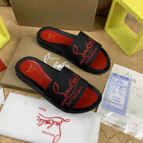 Replica Christian Louboutin CL Slippers For Men #1221759 $68.00 USD for Wholesale