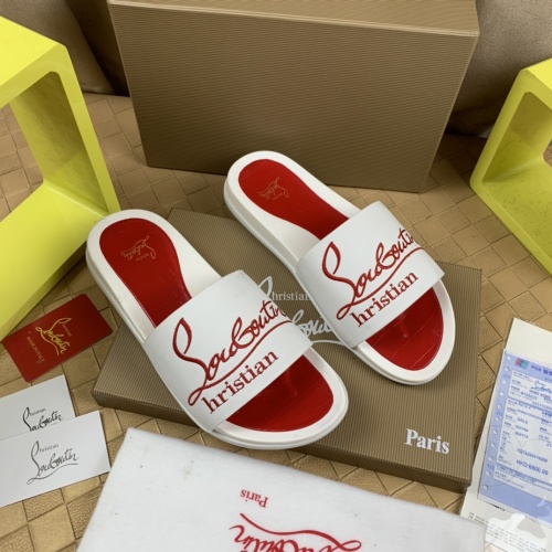 Wholesale Christian Louboutin CL Slippers For Men #1221760 $68.00 USD, Wholesale Quality Replica Christian Louboutin CL Slippers