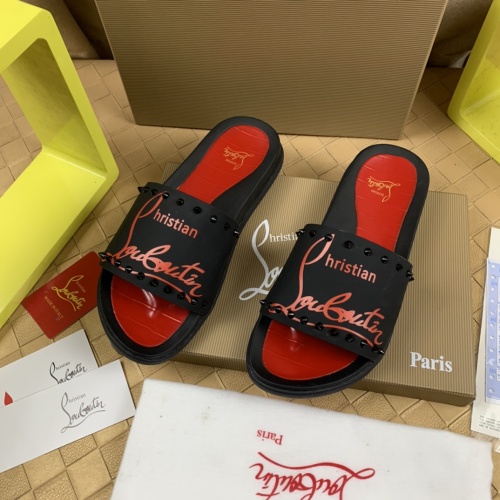 Wholesale Christian Louboutin CL Slippers For Men #1221762 $68.00 USD, Wholesale Quality Replica Christian Louboutin CL Slippers