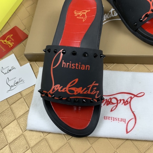 Replica Christian Louboutin CL Slippers For Men #1221762 $68.00 USD for Wholesale