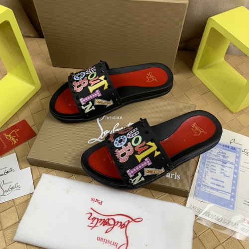 Replica Christian Louboutin CL Slippers For Men #1221764 $68.00 USD for Wholesale