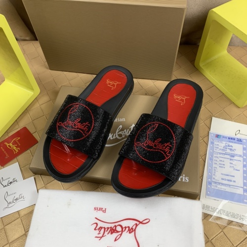 Wholesale Christian Louboutin CL Slippers For Men #1221767 $68.00 USD, Wholesale Quality Replica Christian Louboutin CL Slippers