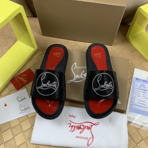 Wholesale Christian Louboutin CL Slippers For Men #1221768 $68.00 USD, Wholesale Quality Replica Christian Louboutin CL Slippers