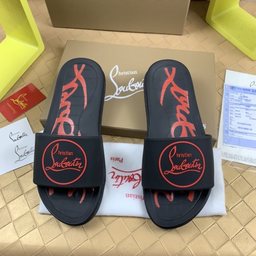 Wholesale Christian Louboutin CL Slippers For Men #1221769 $68.00 USD, Wholesale Quality Replica Christian Louboutin CL Slippers