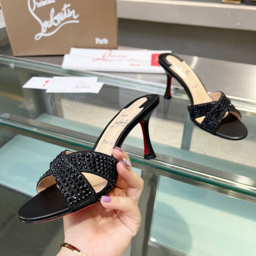 Replica Christian Louboutin CL Slippers For Women #1221781 $102.00 USD for Wholesale