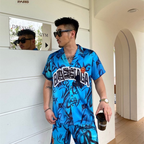 Replica Balenciaga Fashion Tracksuits Short Sleeved For Men #1221794 $72.00 USD for Wholesale