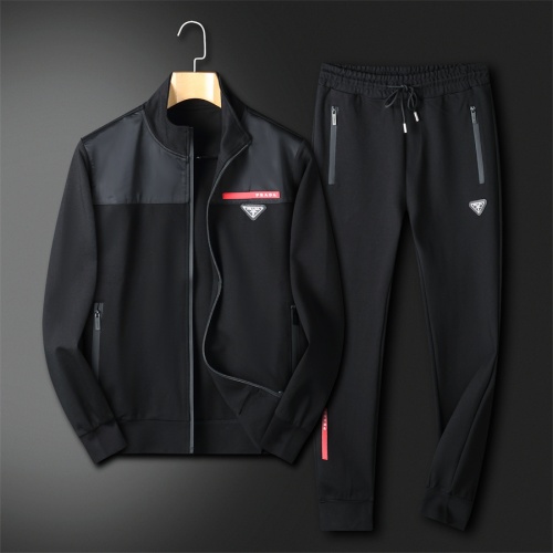 Wholesale Prada Tracksuits Long Sleeved For Men #1221798 $92.00 USD, Wholesale Quality Replica Prada Tracksuits