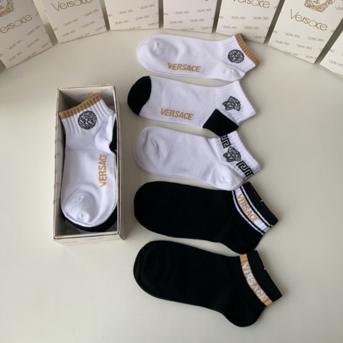 Replica Versace Socks #1222082 $27.00 USD for Wholesale