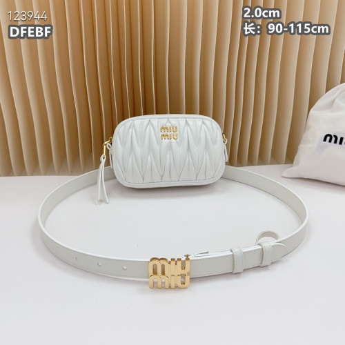 Replica MIU MIU AAA Quality Belts For Women #1222105 $98.00 USD for Wholesale